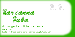 marianna huba business card